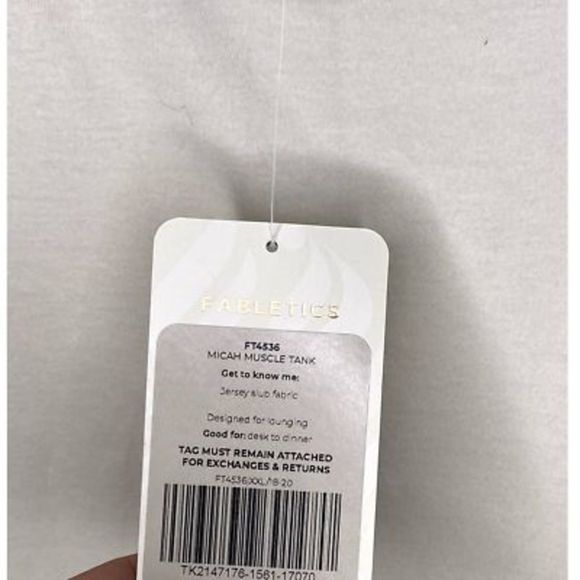 Fabletics Micah Muscle Tank Top Sz XXL - Picture 9 of 9